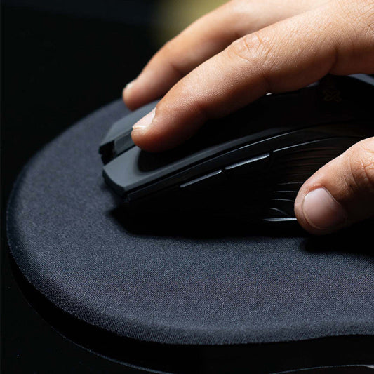 Klipxtreme Klipxtreme Mouse Pad Gel Non Slip Rubberized Base Washable Comfortable & Durable - Black