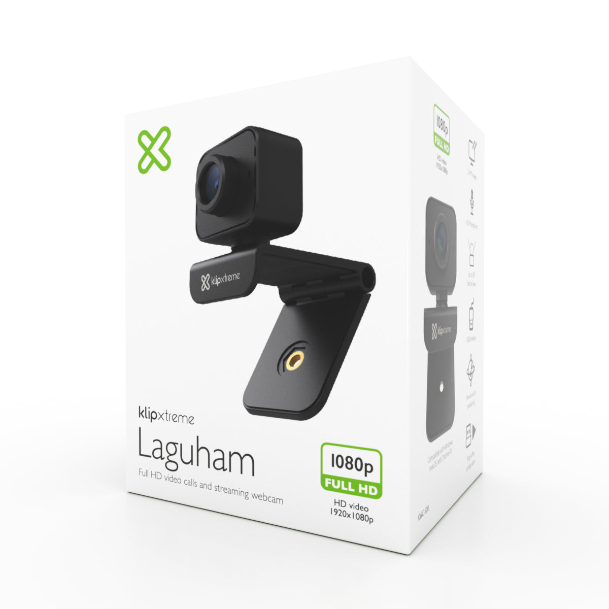 Klipxtreme Klipxtreme Webcam 1080p 2.1MP HD Mic PC/Mac/Android/Chrome Black (UPC: 798302090842) – Image 4