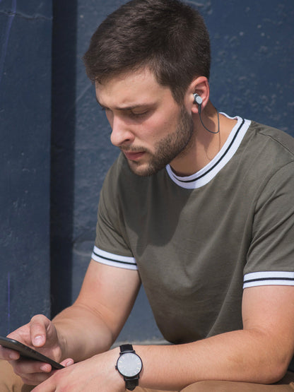 Koss Koss Earbud Bluetooth FitBud BT1901i with Mic & Remote White (UPC: 021299192894) – Image 3