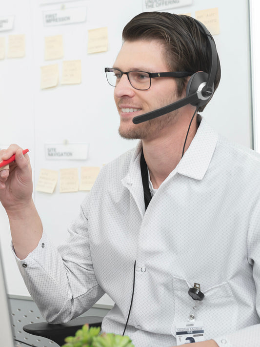 Koss Koss Headset CS295-USB Mono with Boom Mic Noise Cancelling USB Pillow Soft Ear Cushion 8ft Cord