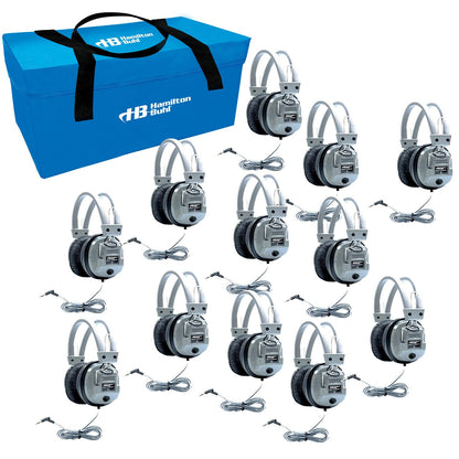 HamiltonBuhl HamiltonBuhl Lab Pack 12 Blue Headsets Favoritz with Mic & CC (UPC: 681181625529) – Image 5