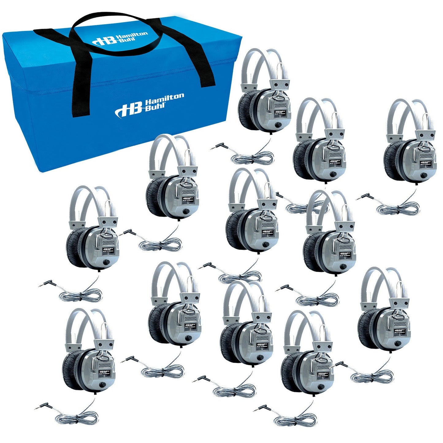 HamiltonBuhl HamiltonBuhl Lab Pack 12 Blue Headsets Favoritz with Mic & CC