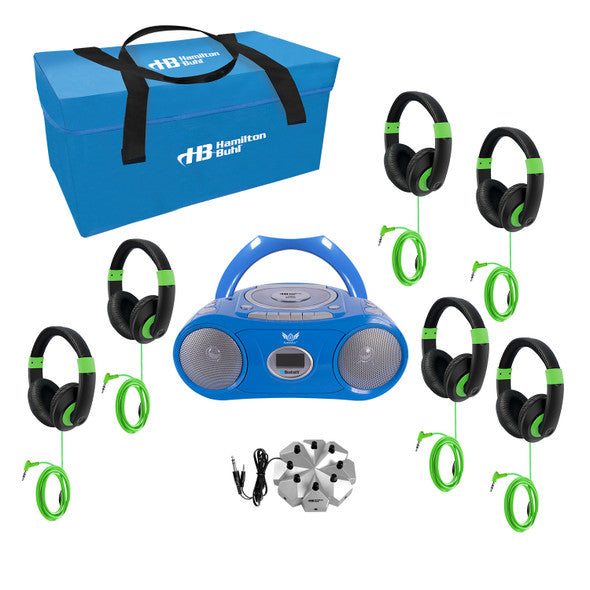 HamiltonBuhl Listening Centre Bluetooth Boombox with Over Ear 6 Headphones with Case - product image 4 of 5