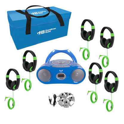 HamiltonBuhl Listening Centre Bluetooth Boombox with Over Ear 6 Headphones with Case - product image 4 of 5