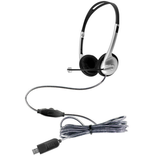 HamiltonBuhl Headset with Boom Mic Noise Cancelling USB-C Mach-1 On Ear Dura-Cord Steel Reinforced Gooseneck Inline Volume - Black - product image 1 of 5