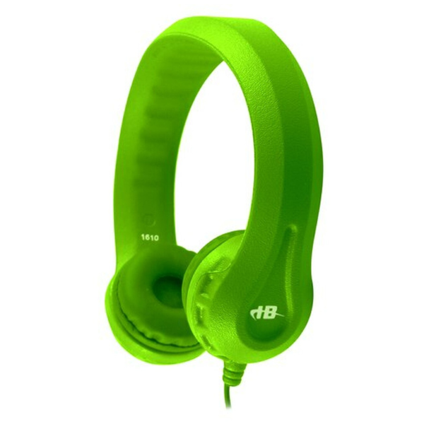 HamiltonBuhl Headphones Flex-Phones Foam Virtually Indestructible Dura-Cord Chew Resistant 4ft Cable 3.5mm - BULK - Green - product image 5 of 5