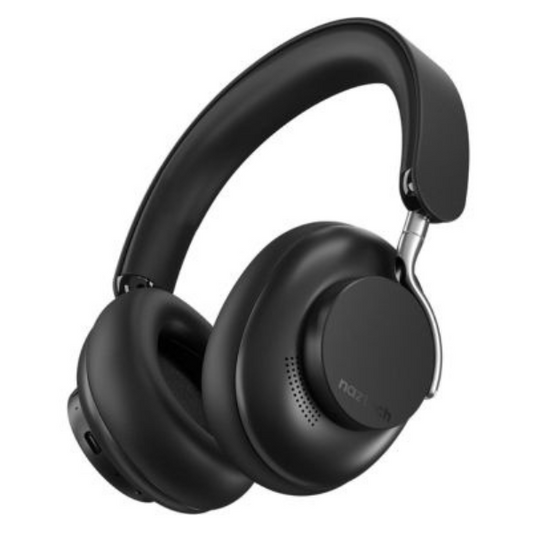 Naztech Bluetooth Headphones BLACK ANC Aura 360 Over the Ear Extra Deep Memory Foam Deep Rich Bass Dual Mics 3.5mm Aux Cable Titanium Coated Drivers - product image 5 of 5