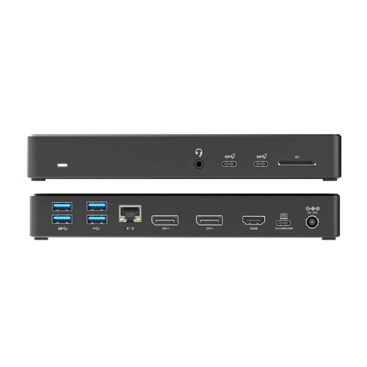 Alogic Docking Station USB-C Triple Monitor 2x DisplayPort  1x HDMI 4k Ultra HD 100W Power Delivery MA3 - Black - product image 1 of 3