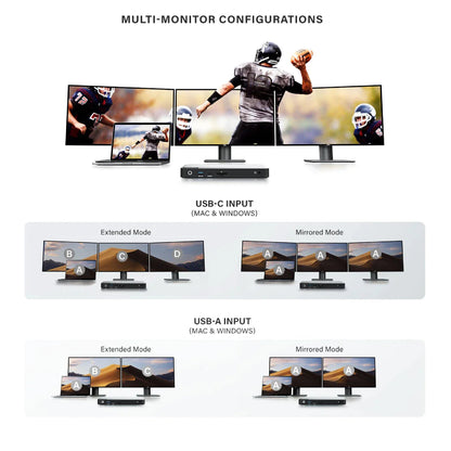 Alogic Docking Station USB-C Triple Monitor 3x DiplayPort 4K Ultra HD with 100W Power Delivery Prime MX3 with 135W Power Adapter & USB-C to USB-A Cable - Space Grey - product image 2 of 5