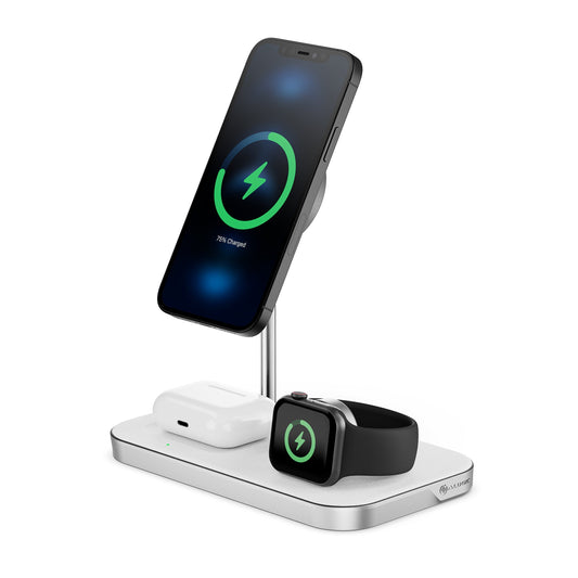 Alogic Qi Charging Stand 3-in-1 Apple Certified Phone & Watch Charger & AirPods - Black - product image 1 of 5