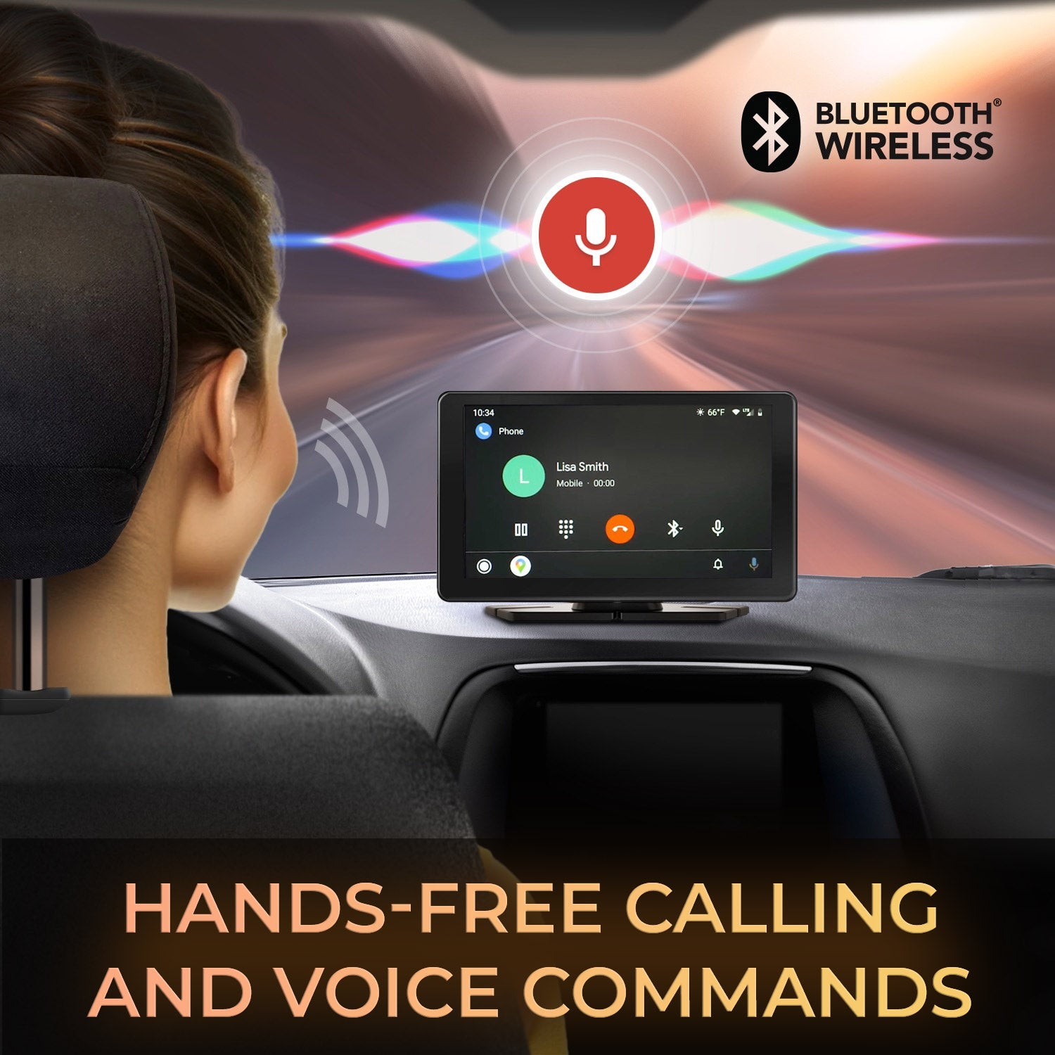 myGEKOgear Dashcam - Orbit C100 7in Touch Screen with Apple CarPlay / Android Auto 64GB MicroSD Included  - Black - product image 5 of 5