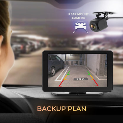 myGEKOgear Dashcam - Orbit C110 Dual Front (1080p) Rear (1080p) & Back up Camera 7in Touch Screen with Apple CarPlay / Android Auto 64GB MicroSD Included  - Black - product image 4 of 5