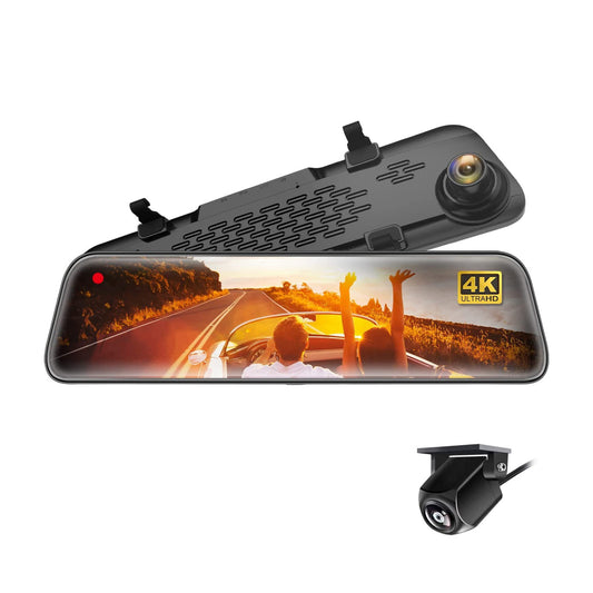 myGEKOgear Dashcam - Orbit D400 Dual Front (4K) & Rear (1080p) Cams Rearview Mirror Attach with Back up Assist Mode Touchscreen with Built in DVR 32GB MicroSD Included - Black - product image 2 of 5