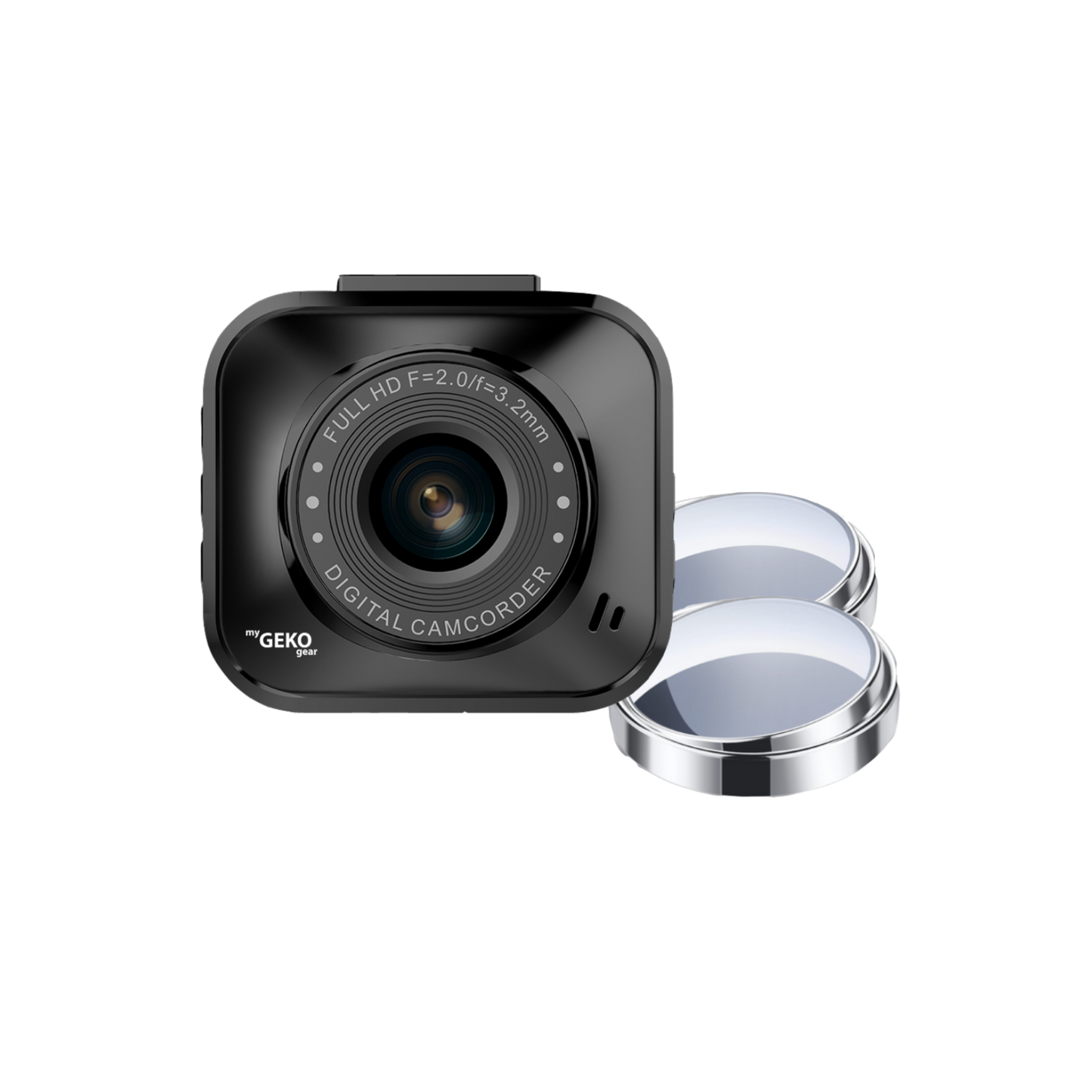 myGEKOgear Dashcam - Orbit 122 1080p HD with Blind Spot Mirrors 120 Degree Wide Angle G-Sensor 8GB MicroSD Included (support up to 32GB) - Black - product image 3 of 5