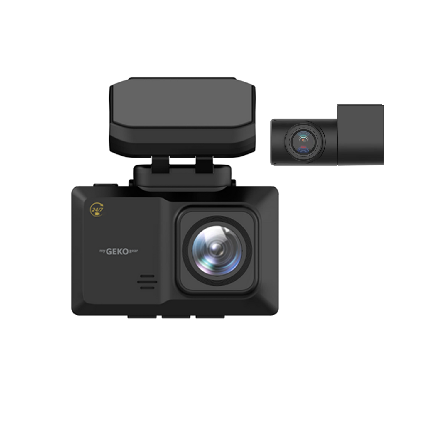 myGEKOgear Dashcam - Orbit 951 Dual Front (1080p) & Rear (1080p) Cams HD OBD II Power Cable G-Sensor 32GB MicroSD Included (support up to 64GB) - Black - product image 3 of 5