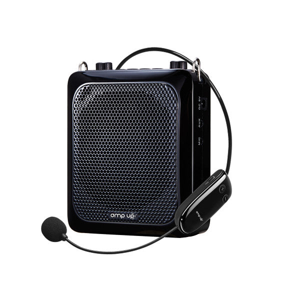HamiltonBuhl Voice Amplifier Speaker Mini 10W with Wireless Microphone Includes Carry Strap & Waistband Hook - Black - product image 1 of 5