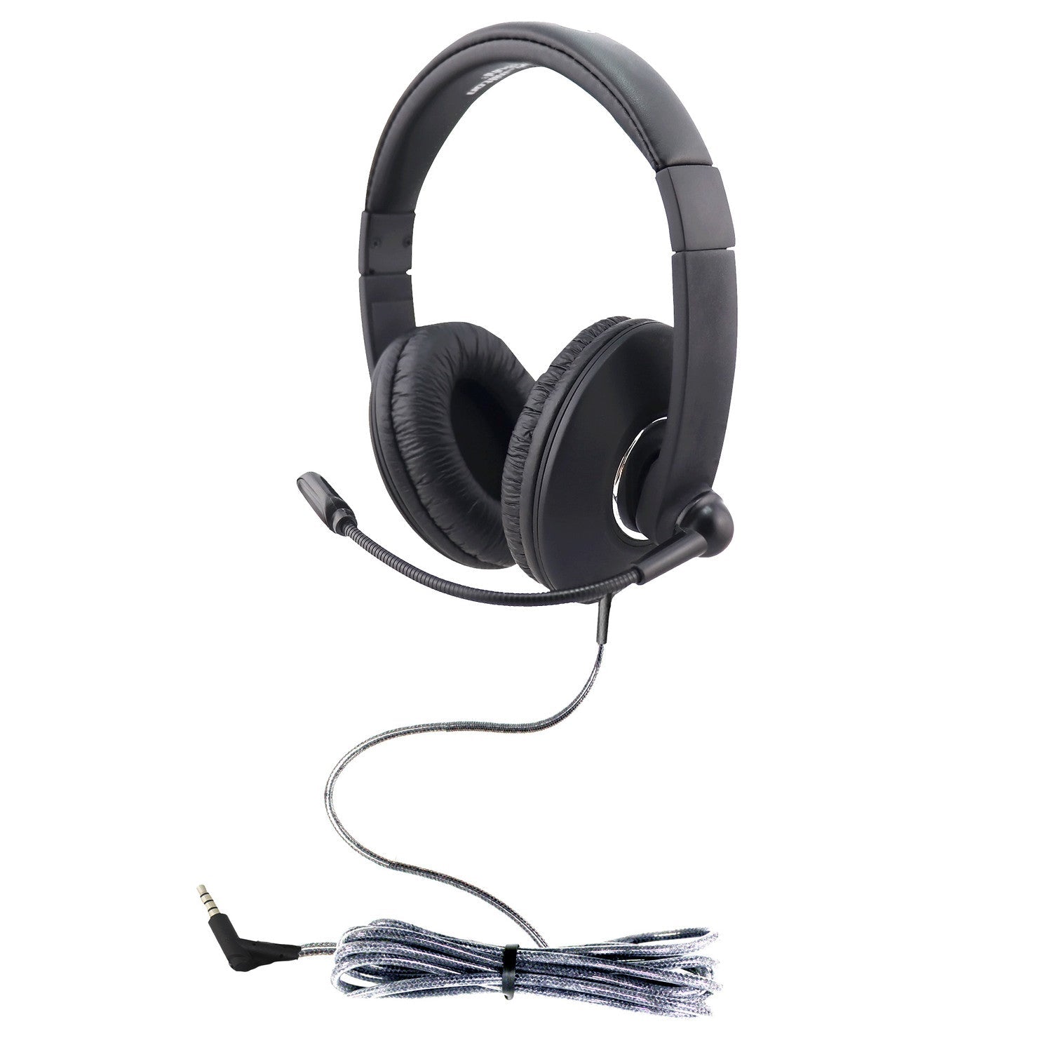 HamiltonBuhl HamiltonBuhl Headset Stereo On Ear with Gooseneck Boom Mic Smart Trek In-line Volume Flexible & Adjustable Headb