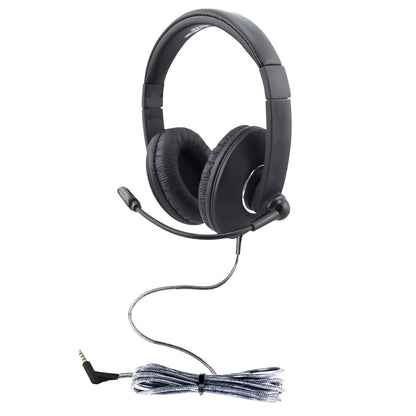 HamiltonBuhl HamiltonBuhl Headset Stereo On Ear with Gooseneck Boom Mic Smart Trek In-line Volume Flexible & Adjustable