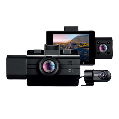 myGEKOgear Dashcam - Scout Pro 2K HD 3 Channel IBD II Power Cable Wifi Support G-Sensor 32GB MicroSD Included (support up to 256GB) - Black - product image 3 of 5