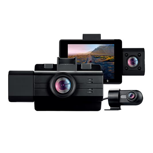 myGEKOgear Dashcam - Scout Pro 2K HD 3 Channel IBD II Power Cable Wifi Support G-Sensor 32GB MicroSD Included (support up to 256GB) - Black - product image 3 of 5