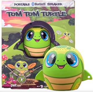 My Audio Solutions My Audio Pet Speaker Bluetooth Turtle - Tom Tom Turtle TWS & Lanyard Included 3 Watts Built in Mic Selfie Remote - product image 4 of 5