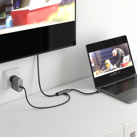 Alogic USB-C to HDMI 4k Ultra HD Cable 6ft with 100W Power Delivery PD Pass through - Black - product image 2 of 3