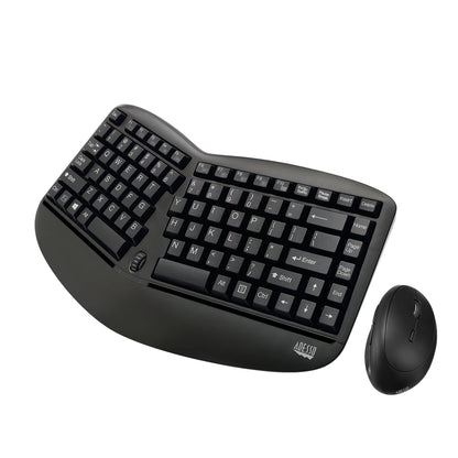 Adesso Wireless Mini Ergo Keyboard and Mouse combo