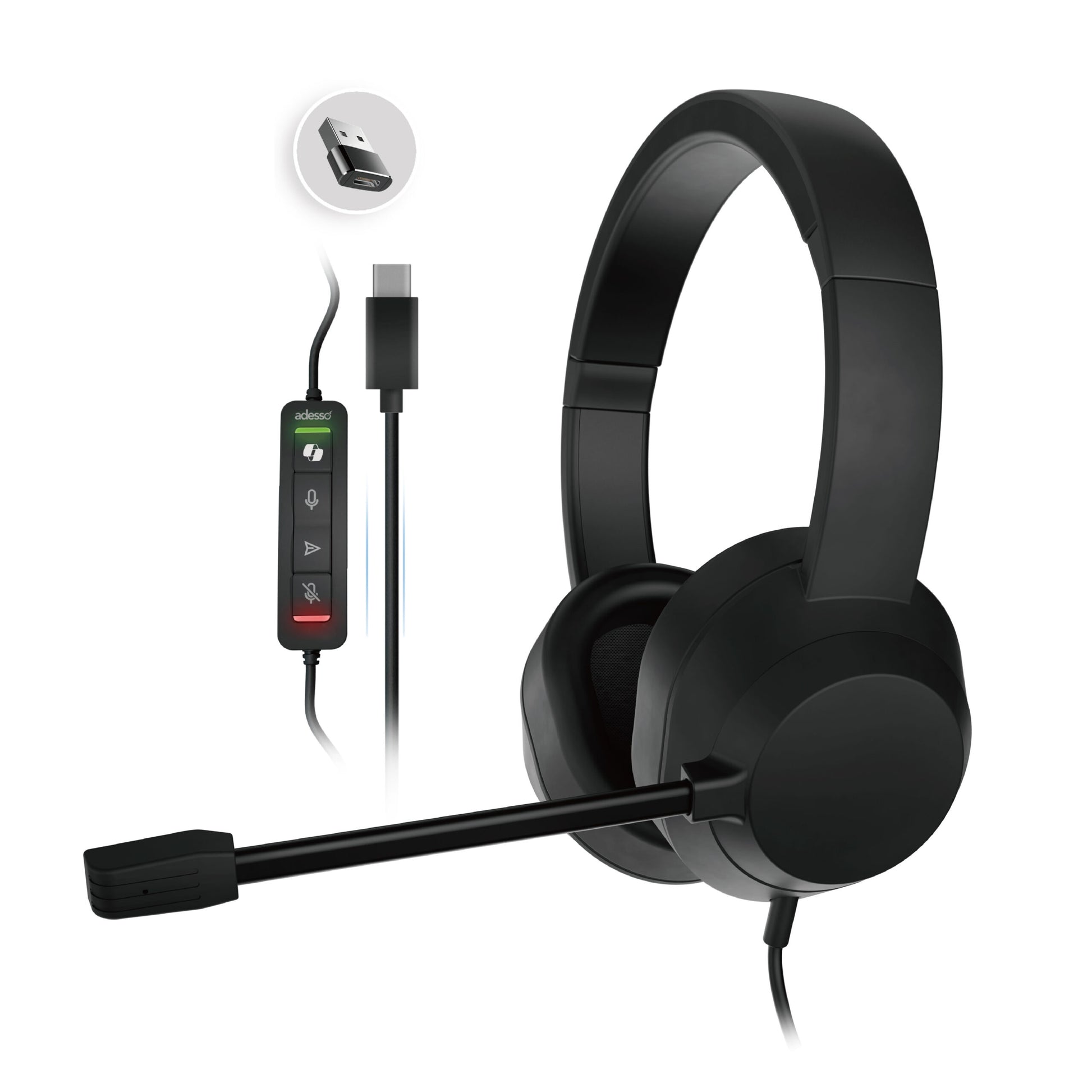 Adesso Headset Wired Xtream P7 with Copilot AI Controls USB-C/USB-A - product image 1 of 5