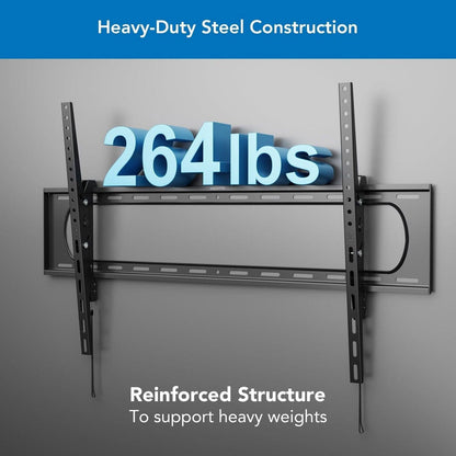 Mount-It! Mount-It! TV Mount Heavy Duty Super Strength 40-80 In up to 220 lbs Tilt Integrated Level High Strength Steel - Bla
