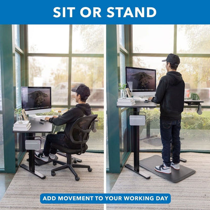 Mount-It Mount-It! Sit Stand Desk Corner Gas Spring Height Adjustable up to 43In Ergonomic Keyboard - Black (SKU: 54166.0)