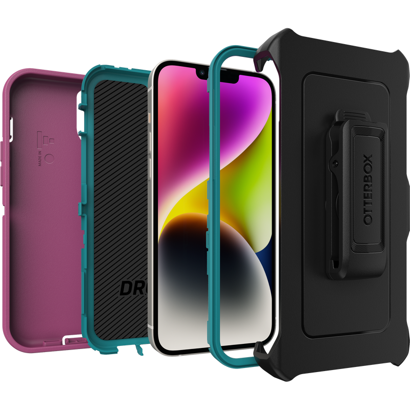 OtterBox iPhone 14+ Defender Case - Canyon Sun (Pink) - product image 2 of 5