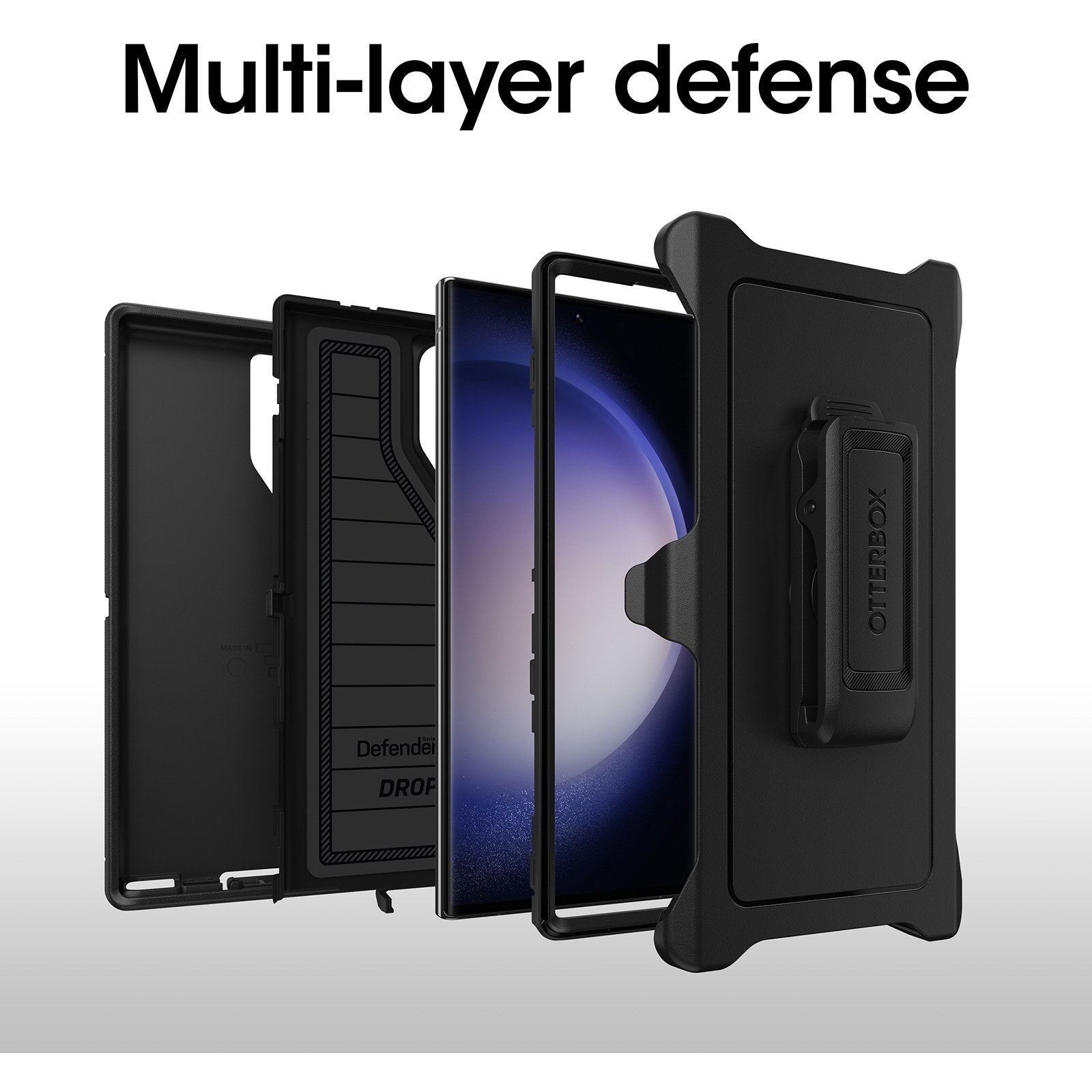 Otterbox OtterBox Galaxy S23+ Defender Case - Black (UPC: 840304712090) – Image 3