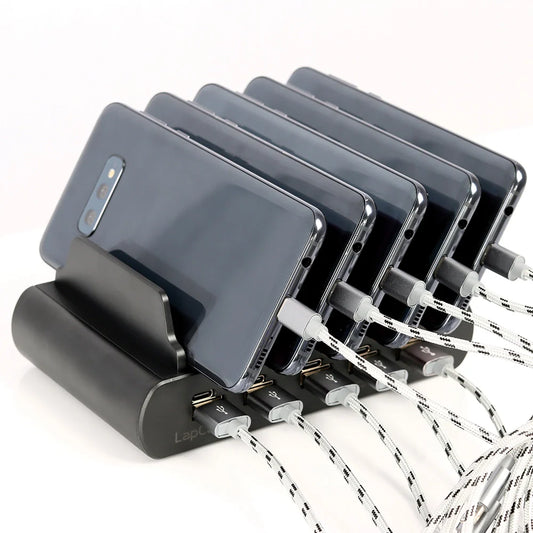 LapCabby LapCabby Charging Basket 5 Device Tablets & Smartphones up to 13" Portable with Shoulder Strap