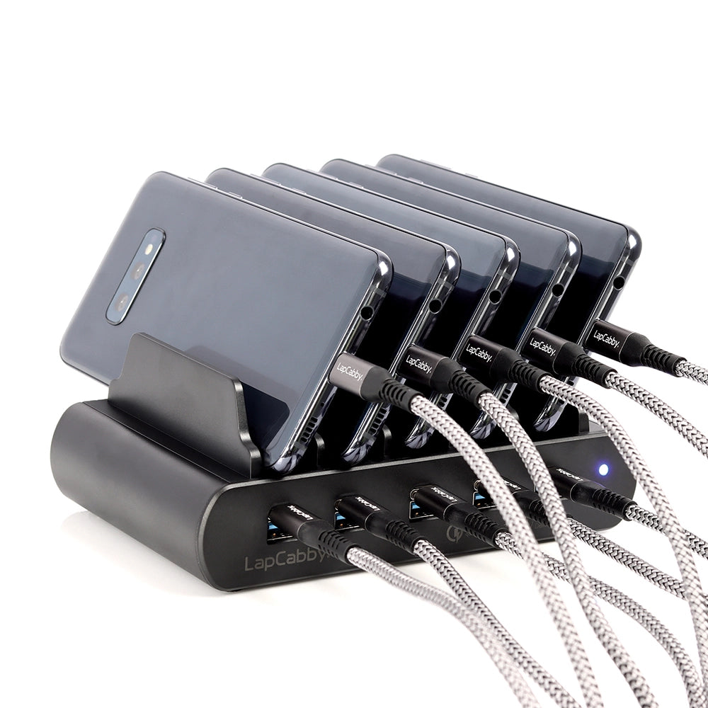 LapCabby LapCabby Charging Basket 5 Device Tablets & Smartphones up to 13" Portable with Shoulder Strap