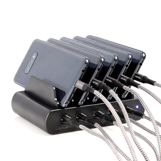 LapCabby LapCabby Charging Basket 5 Device Tablets & Smartphones up to 13" Portable with Shoulder Strap