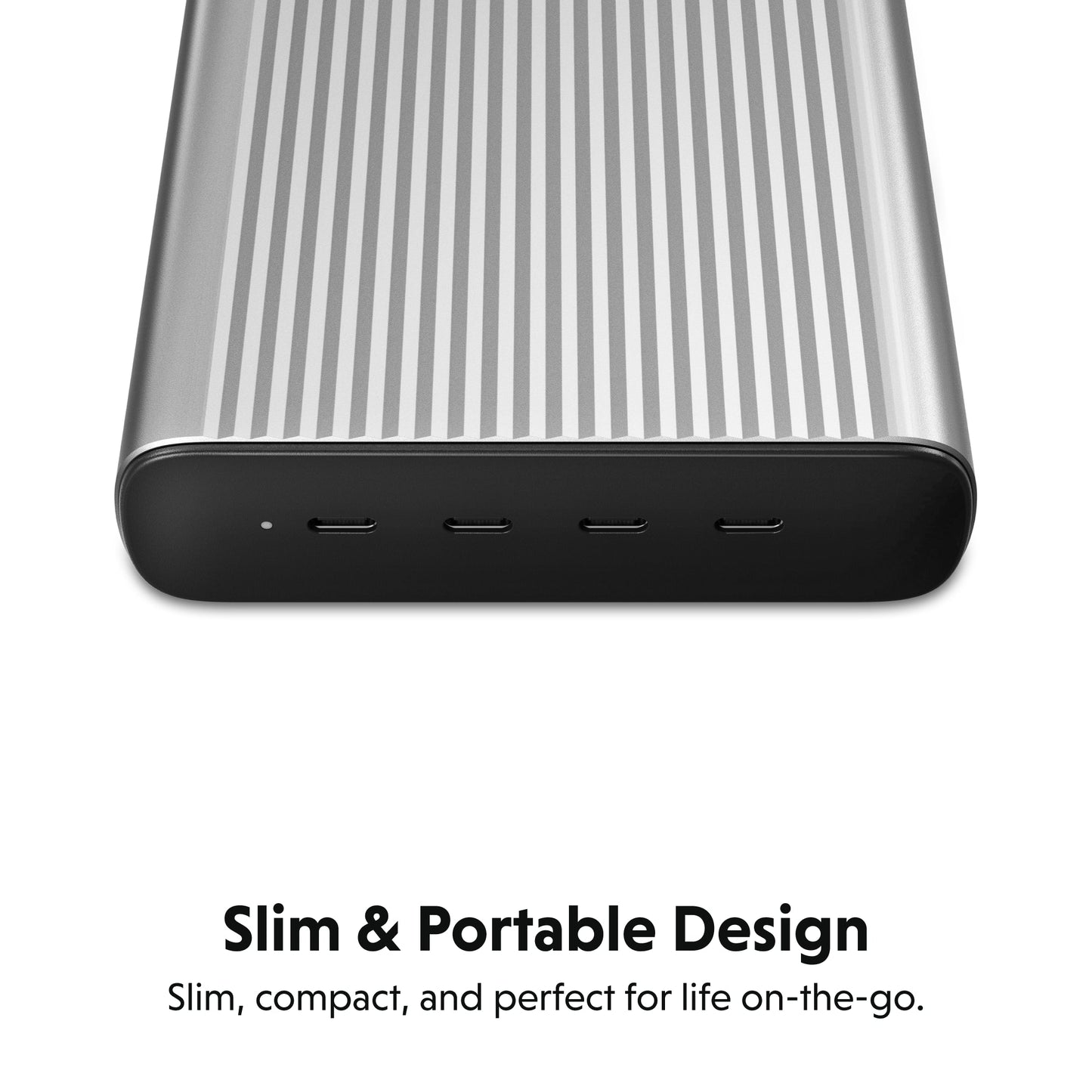 Hyper Hyper Desktop Charger HyperJuice 245W GaN - 4x 100W USB-C Power Delivery Ports Simultaneously Charge 4 Laptops/Mobile