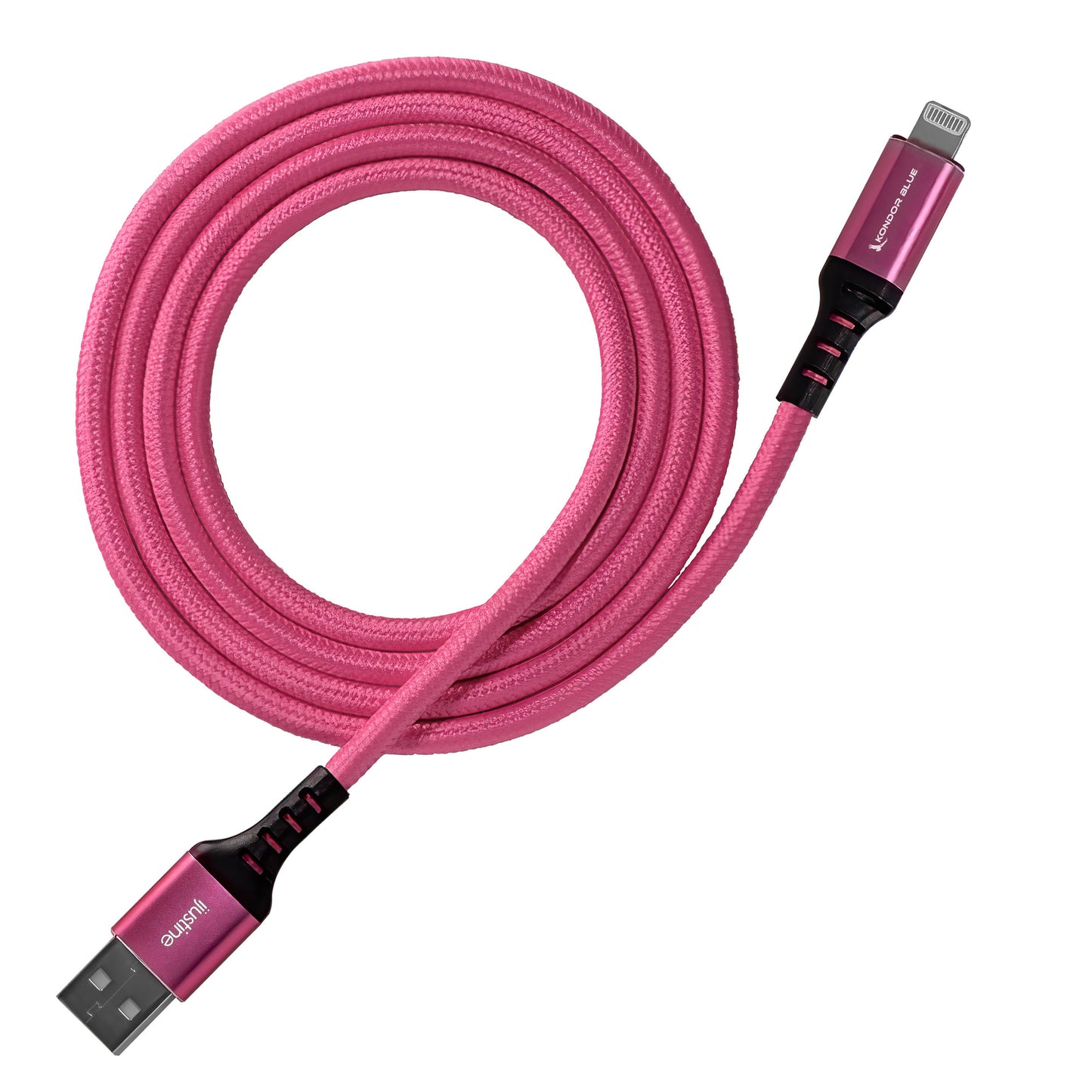 Colour Burst Charge & Sync Lightning Cable MFI to USB-A 3ft - Pink - product image 3 of 5