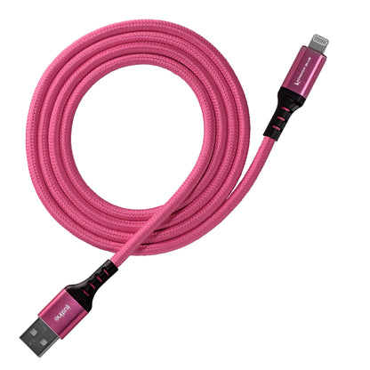 Colour Burst Charge & Sync Lightning Cable MFI to USB-A 3ft - Pink - product image 3 of 5