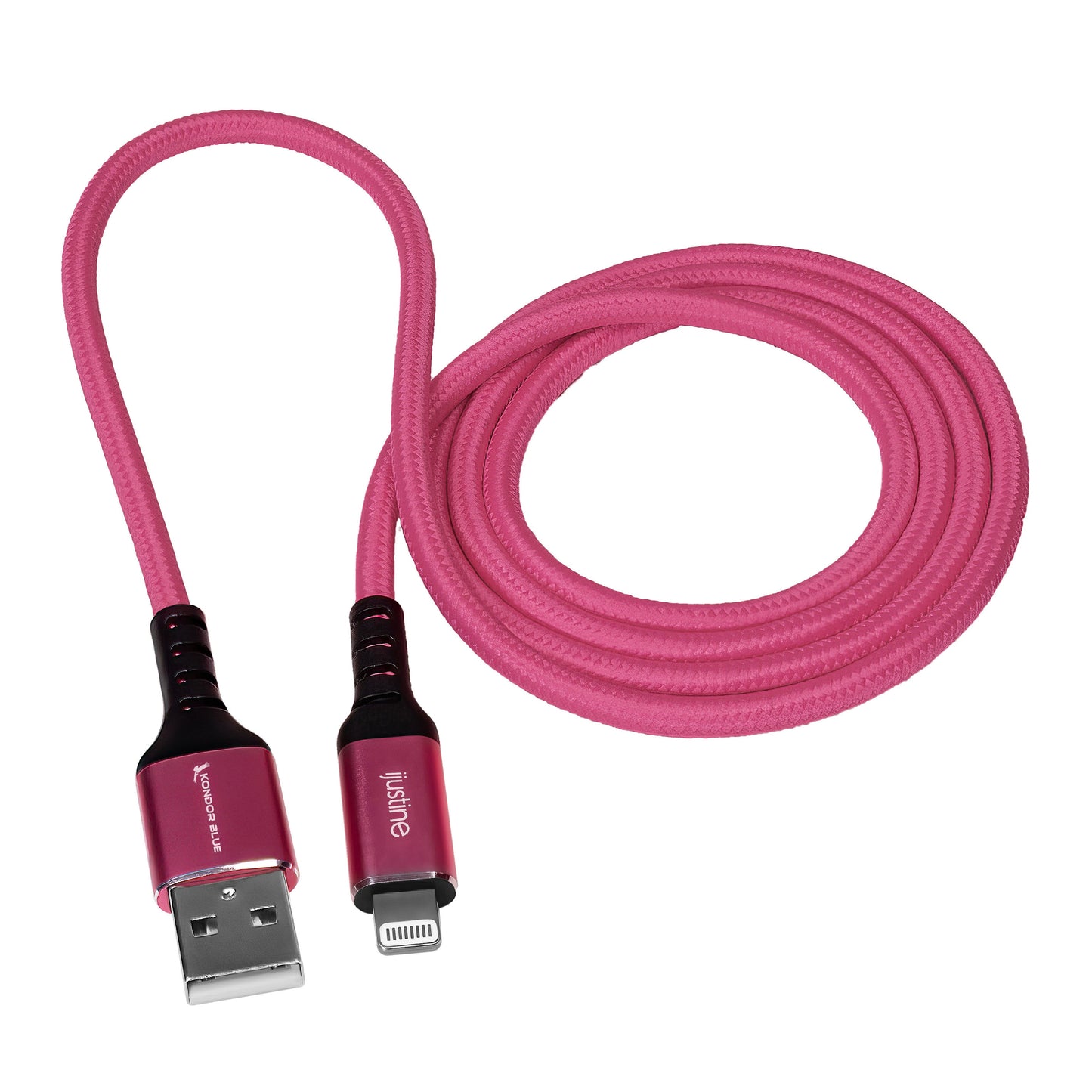 Colour Burst Charge & Sync Lightning Cable MFI to USB-A 3ft - Pink - product image 5 of 5