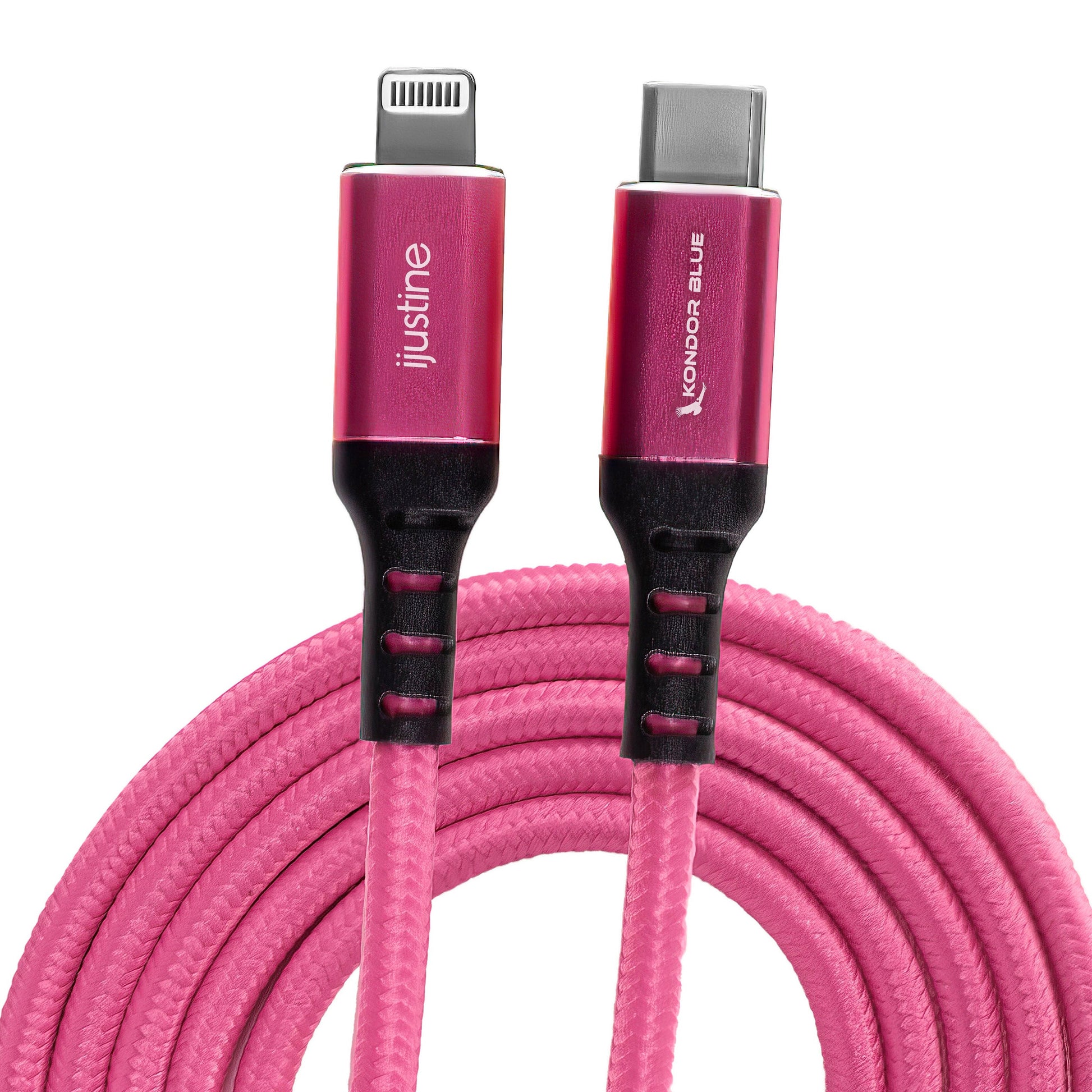 Colour Burst Charge & Sync Lightning Cable MFI to USB-A 3ft - Pink - product image 2 of 5