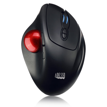Adesso Trackball Mouse Wireless Ergonomic iMouse T30 7 Buttons Programmable Ball left up to 4800dpi PC/Mac - Black - product image 1 of 5