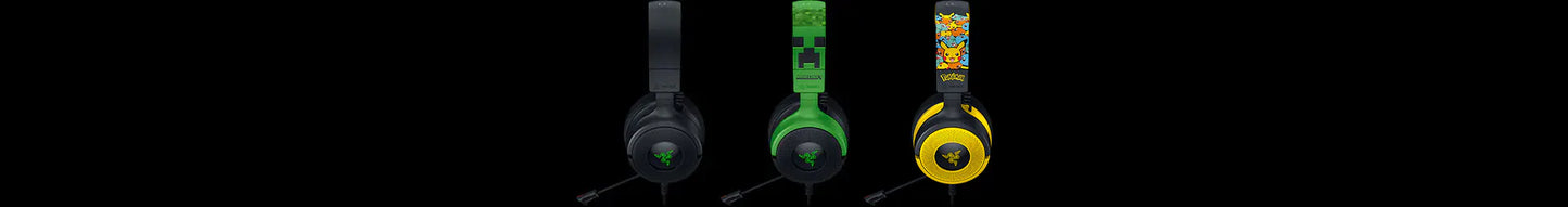 Razer Gaming Headset Wired Kraken V4 USB with Hyperclear Retractable Cardioid Mic Chroma RGB USB - Minecraft Edition - product image 1 of 5
