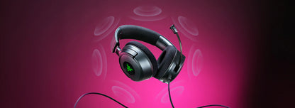Razer Gaming Headset Wired Kraken V4 USB with Hyperclear Retractable Cardioid Mic Chroma RGB USB - Minecraft Edition - product image 5 of 5