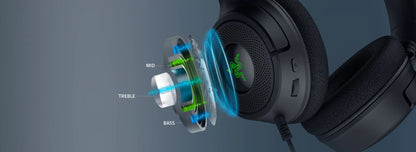 Razer Gaming Headset Wired Kraken V4 USB with Hyperclear Retractable Cardioid Mic Chroma RGB USB - Minecraft Edition - product image 2 of 5