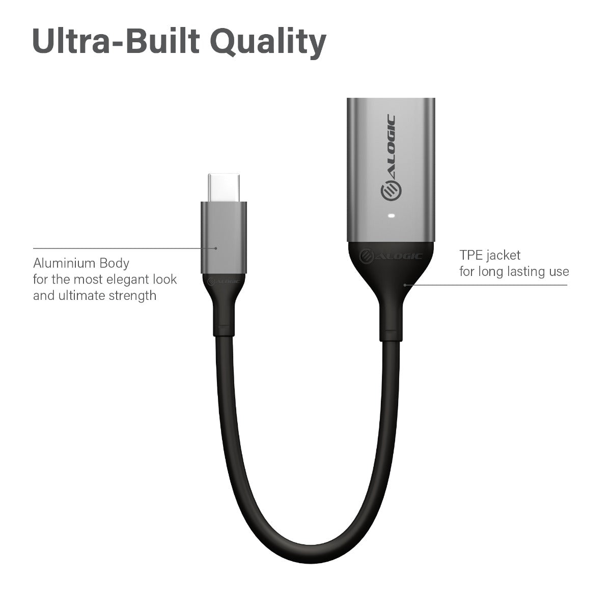 Alogic Adapter USB-C Male to HDMI Female 4K Ultra HD - product image 2 of 5