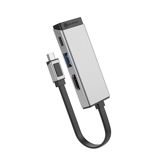 Alogic Hub 3-in-1 USB-C to USB-A 3.2 & USB-C 100W Pass Through Charging Magforce - product image 1 of 5