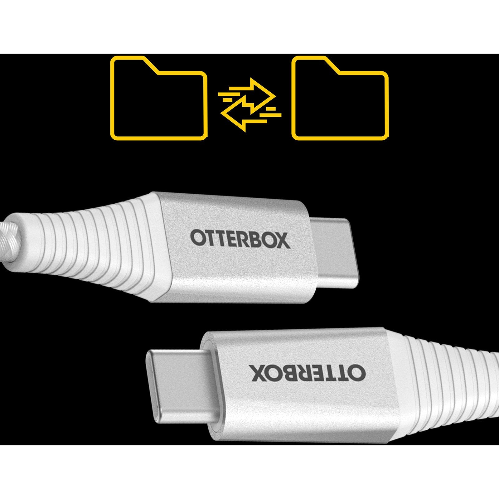 OtterBox OtterBox Charge & Sync USB-C to USB-C Premium Pro Power Delivery Cable 6ft - Ghostly Past White (SKU: 53015)