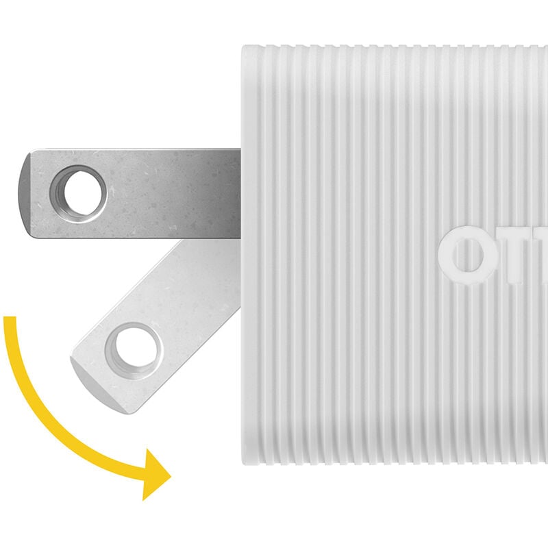 OtterBox Wall Charger 1 Port 30W GaN USB-C Fast Charge Premium Pro Rugged - White - product image 2 of 5