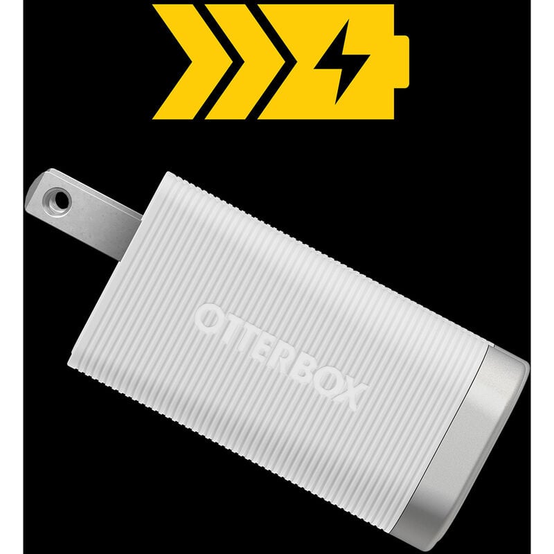 OtterBox Wall Charger 2 Port Premium Pro 60W GaN USB-C Fast Charge PD PPS Rugged - White - product image 3 of 5