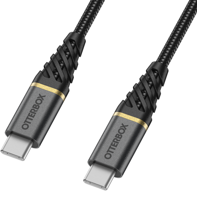 OtterBox Charge & Sync USB-C to USB-C Premium Pro Power Delivery Cable 6ft - Haunted Hour Black - product image 2 of 5